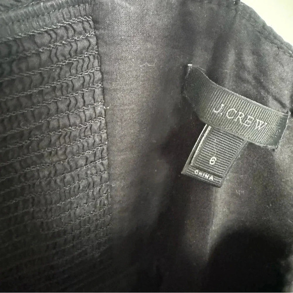 J crew black cotton Swiss dot dress midi 6 - Picture 8 of 9
